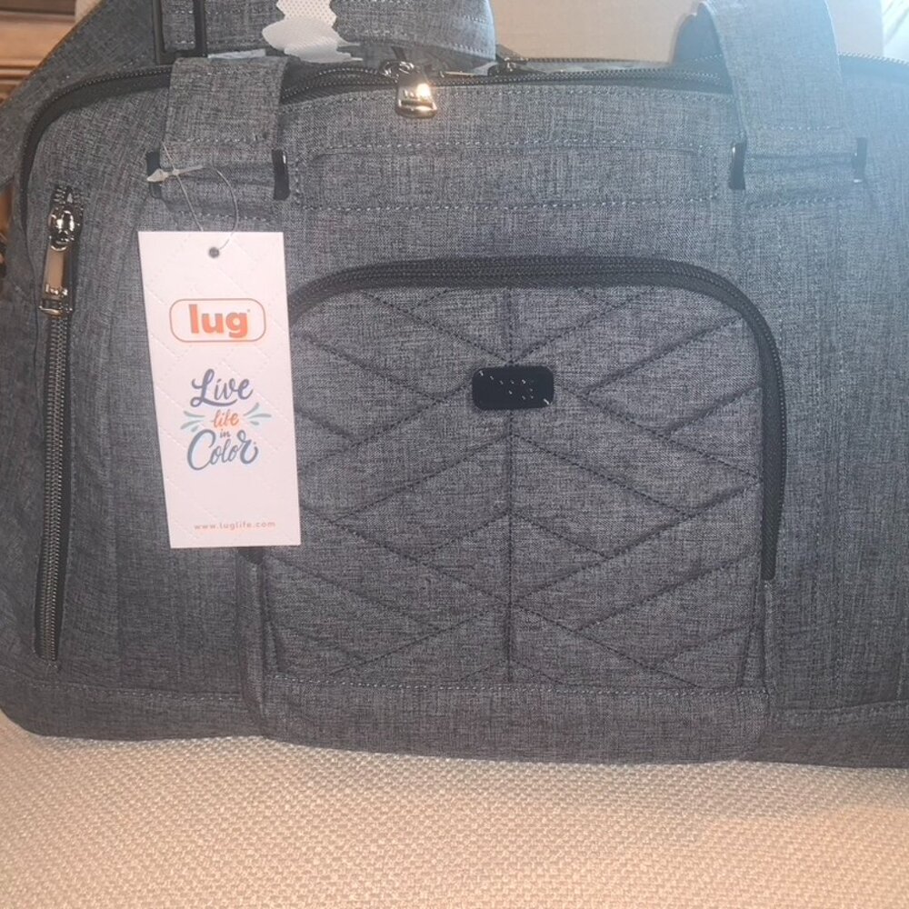 Lug propeller 2 overnight bag Heather Grey NWT